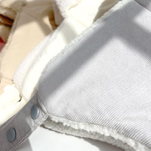 babies winter trapper hat set soft sherpa lining adjustable