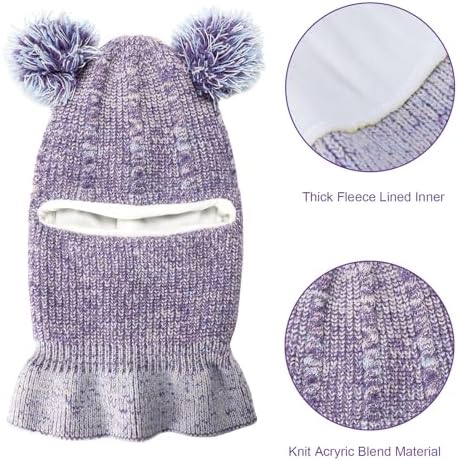 Adorable 2-in-1 Winter Hat Scarf Set for Kids