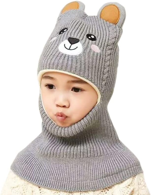 Winter Hat Scarf Set for Kids 2-5 Years