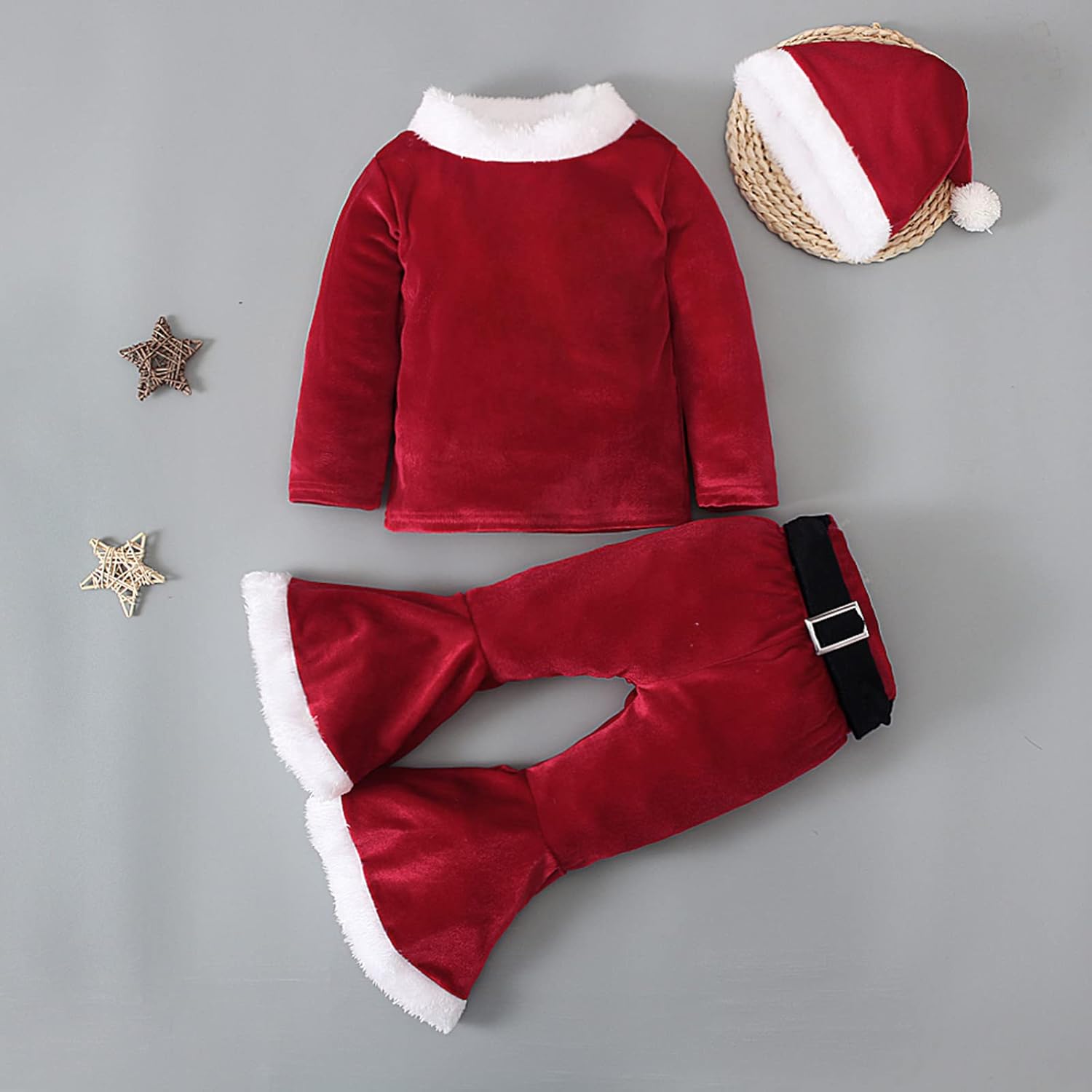 EnJoCho 4PC Toddler Christmas Outfit for Girls Kids