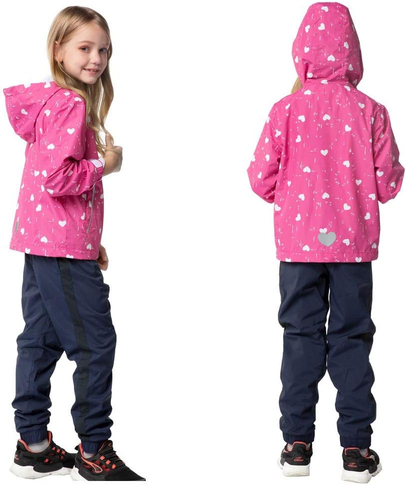 Hiheart Girls Lightweight Hooded Jackets
