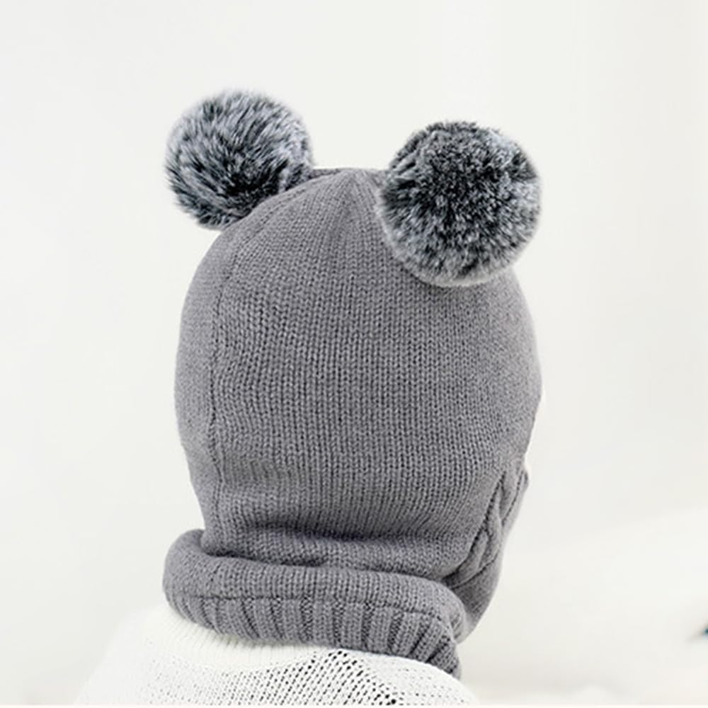 BAOPLAYKIDS polaroid winter hat set childrens polaroid heating hat