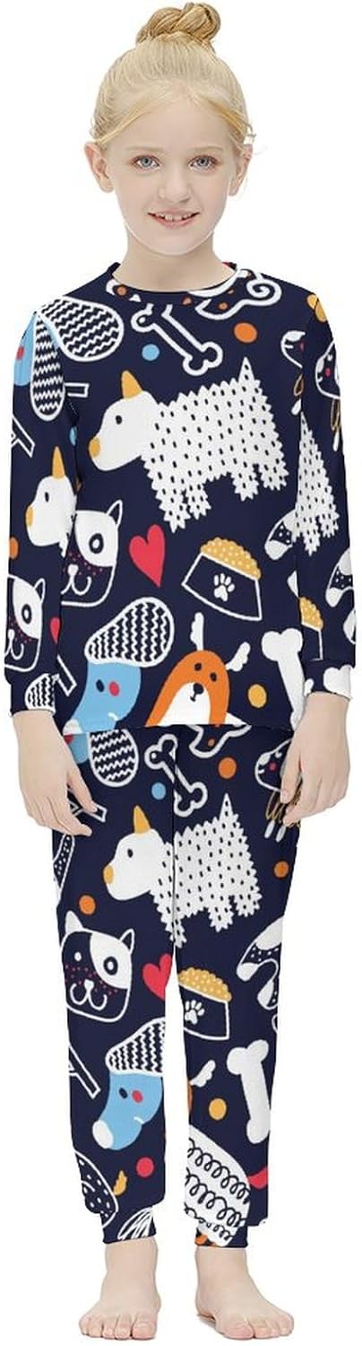 SOFT AND COMFORTABLE Girls Thermal Underwear Set Base Layer