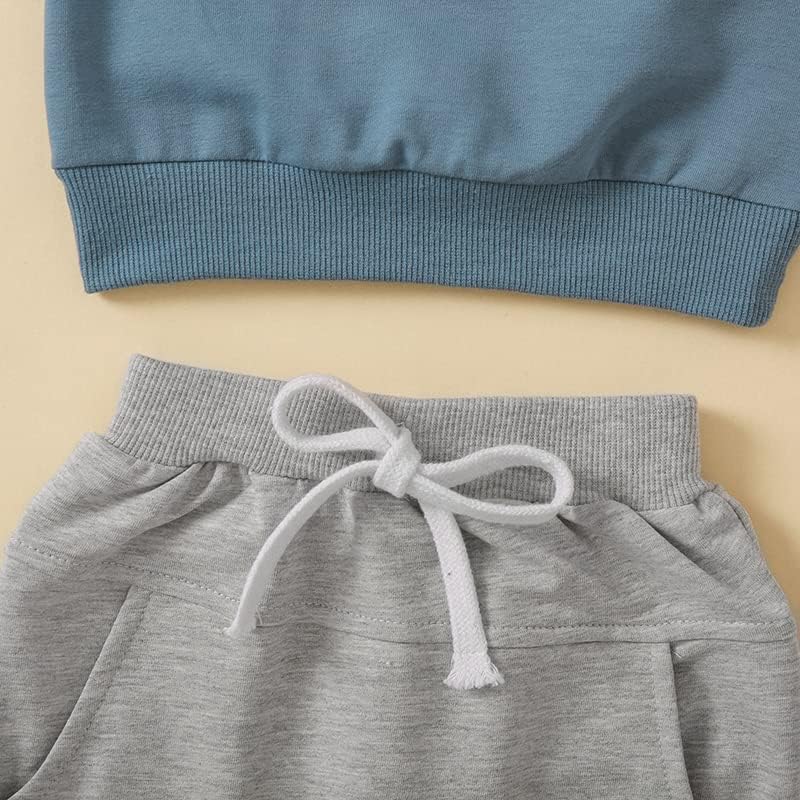 Yingisfitm Toddler Boy Crewneck Sweatshirt Pants Set