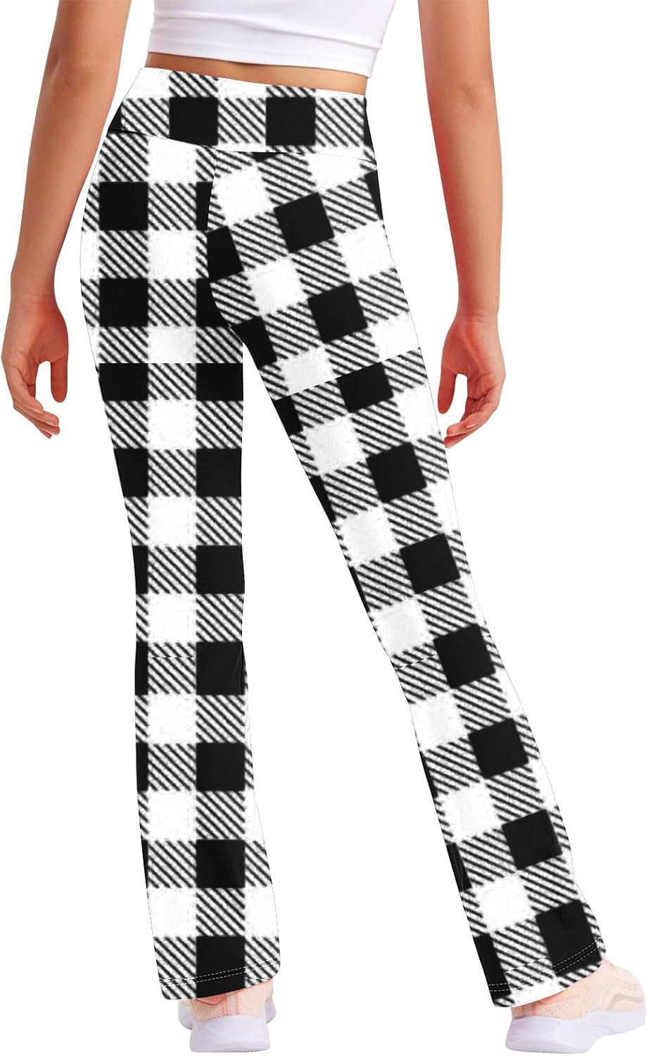 Plaid Comfort Yoga Pants for Kids