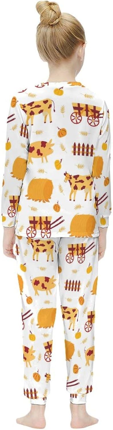 MEIKKO Girls Thermal Underwear Set Base Layer Top Bottom