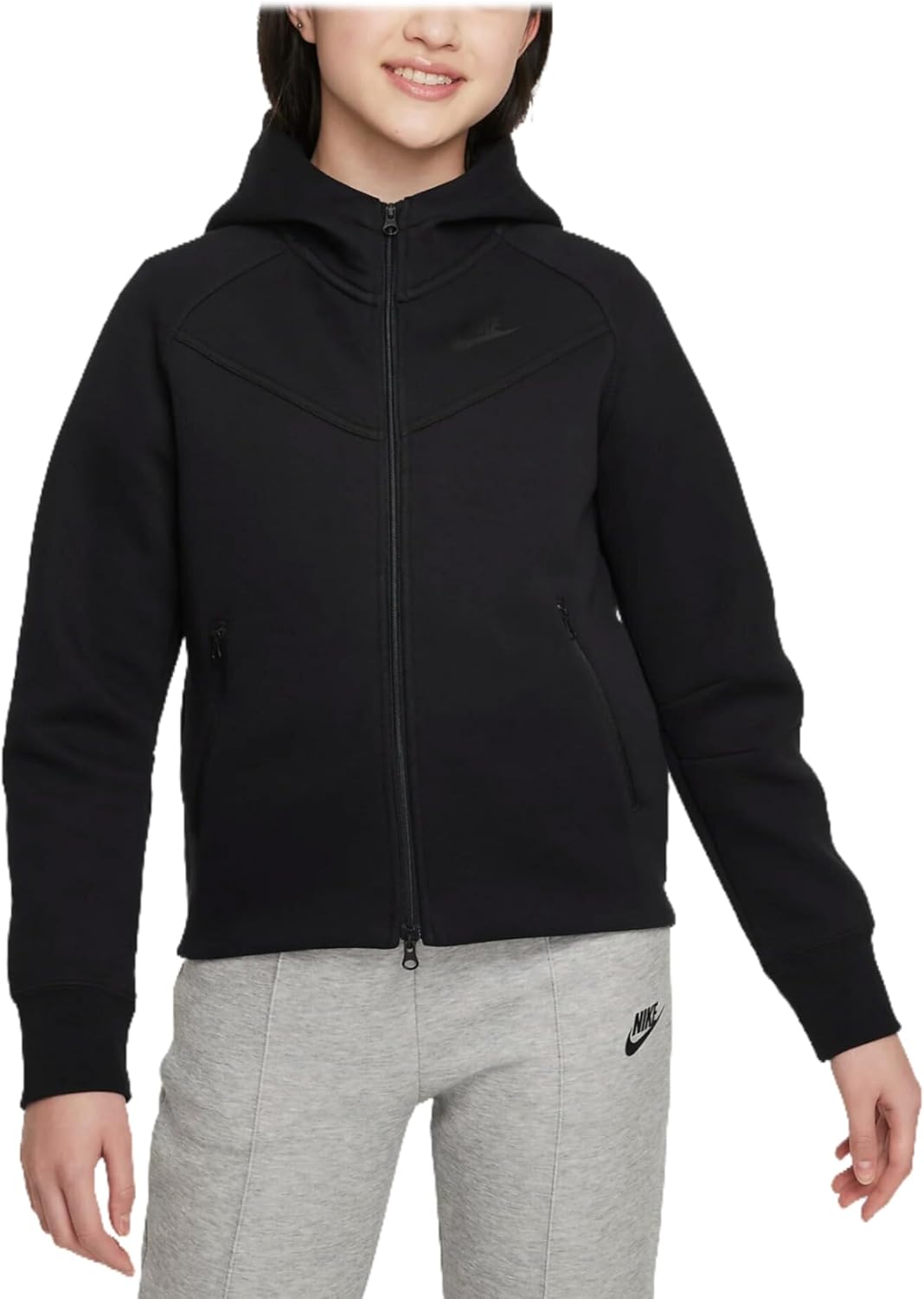 Nike Girls NSW Tech Fleece Full Zip Hoodie Little KidsBig Kids