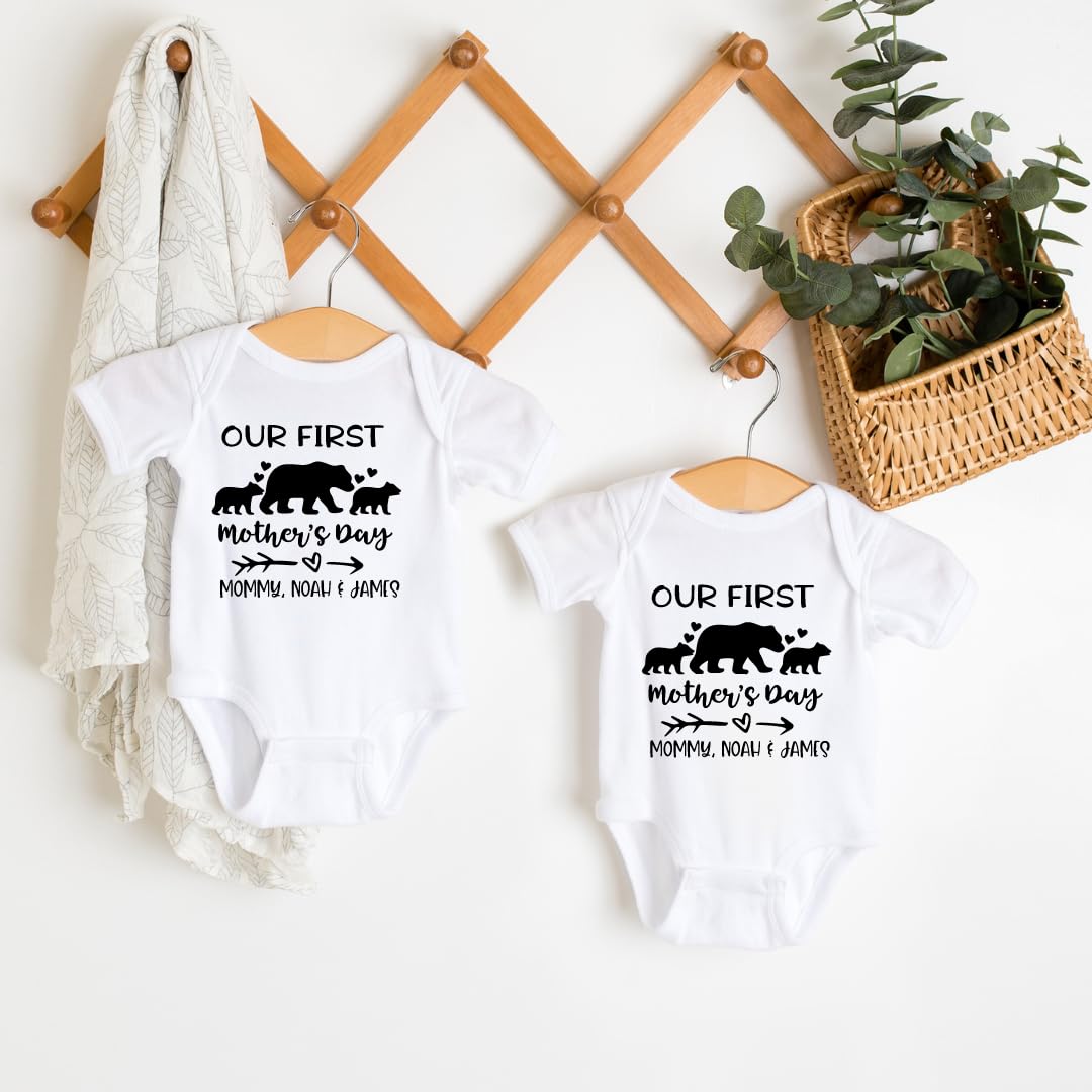 Matching Mommy Me Bodysuits for Twins