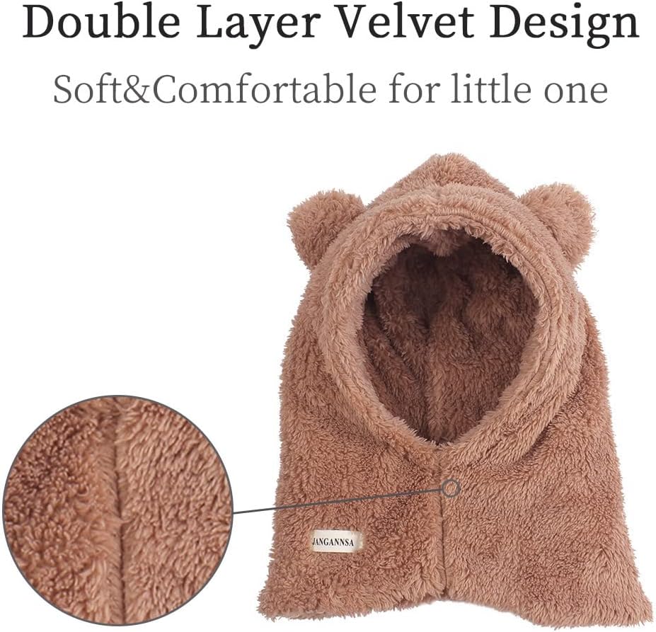 Adjustable Winter Hat for Babies Boys Girls 6M-7T