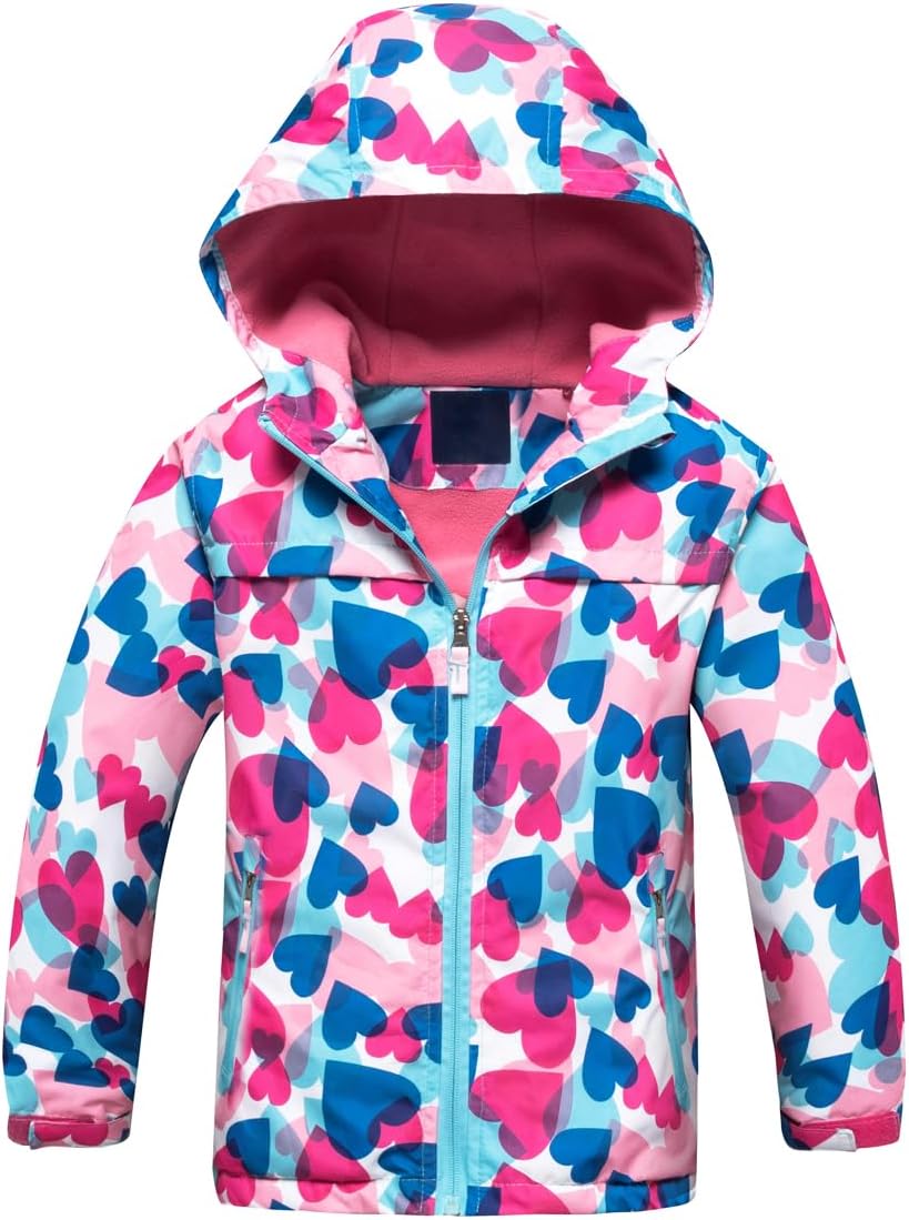 Perfect for Kids Waterproof Rain Jacket with Fleece Lining in US