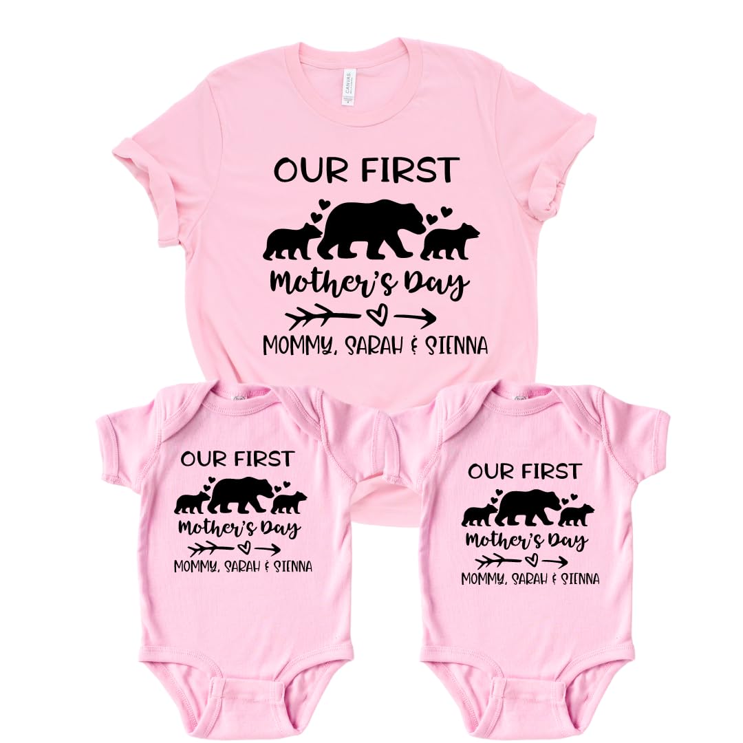 Matching Mommy Me Bodysuits for Twins