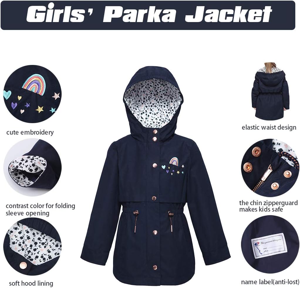 Girls Hoodie Windbreaker