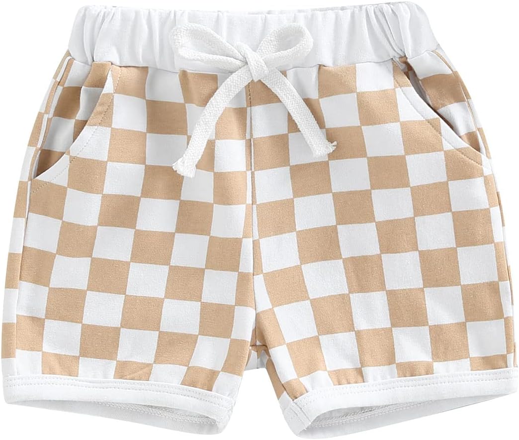 Soft Stretchy Plaid Shorts