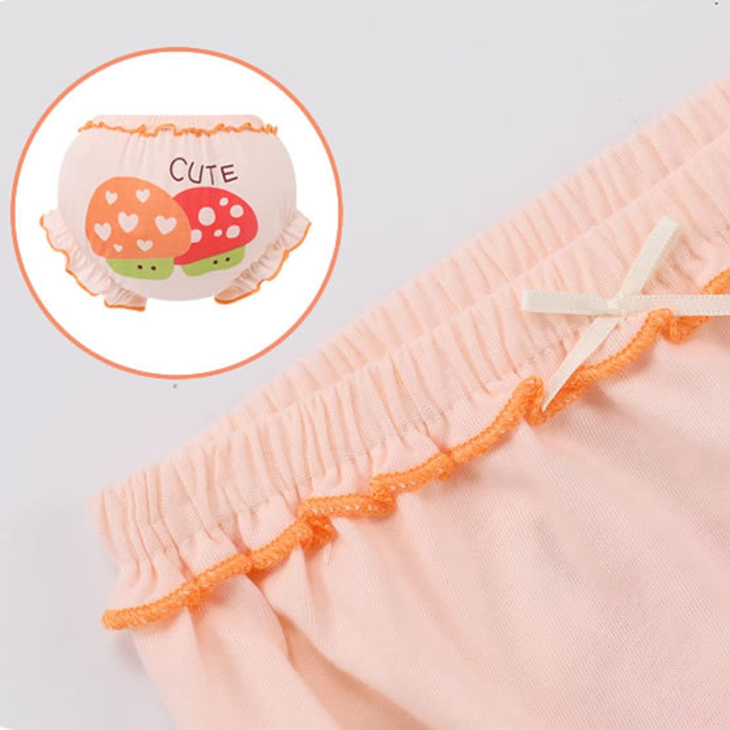 Baby Cotton Underwear Ruffle Back Design 4-Pack