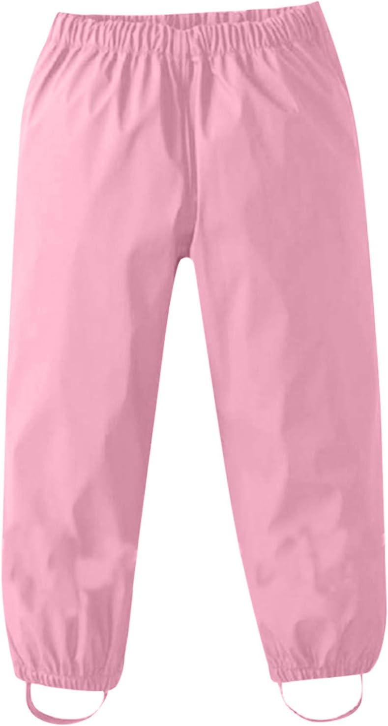 Stay Dry with Style - RNTOP Kids Rain Pants Pink