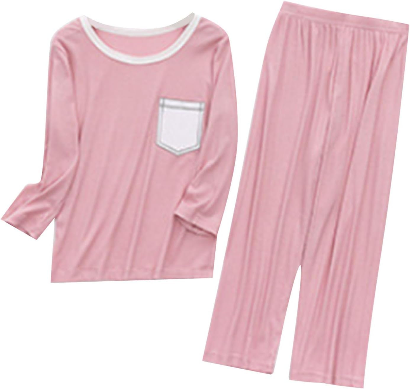 Unisex Spring Set - Long Sleeve Pullover Soft Outfits for Sleep Play