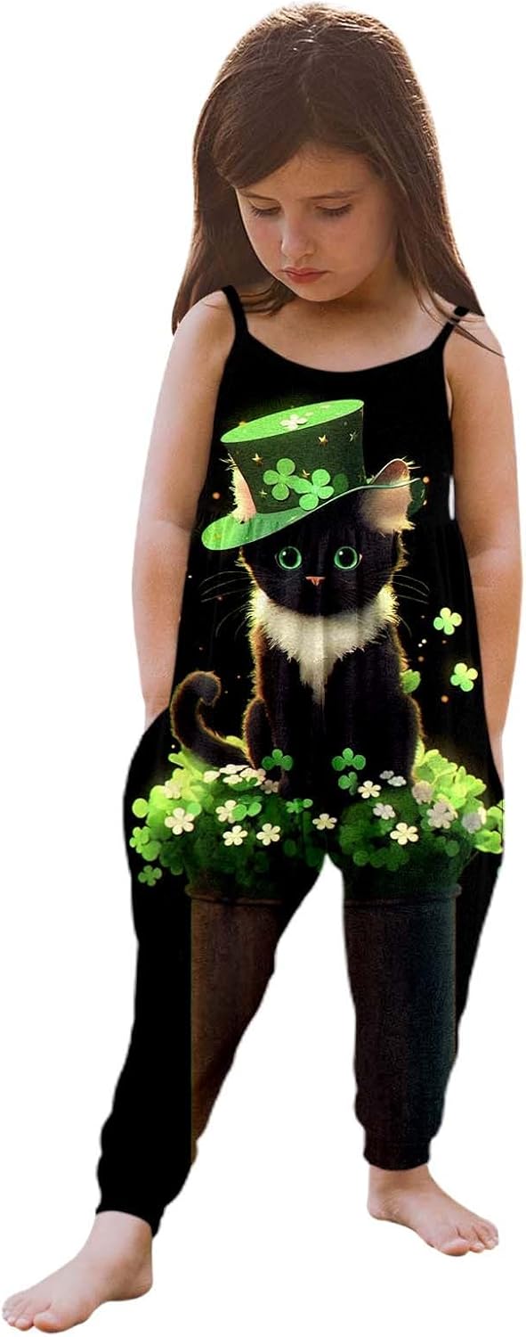 St Patricks Day Toddler Girl Outfit Set - Fun for Communication Fashion