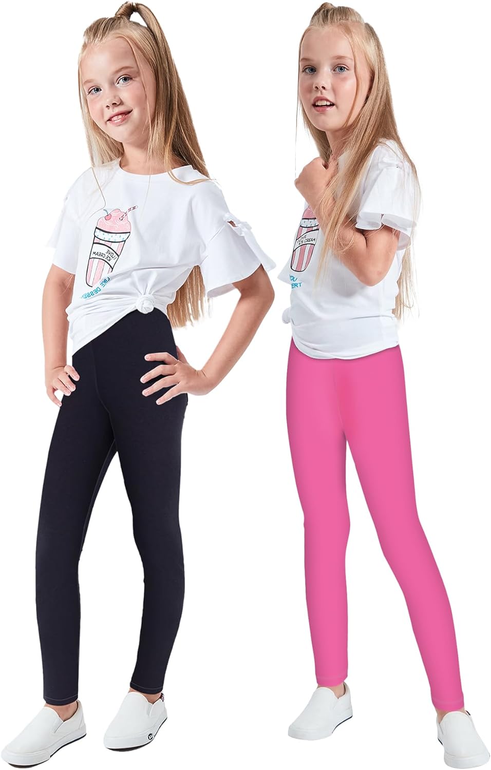 LUouse Cute Printed Leggings for Girls