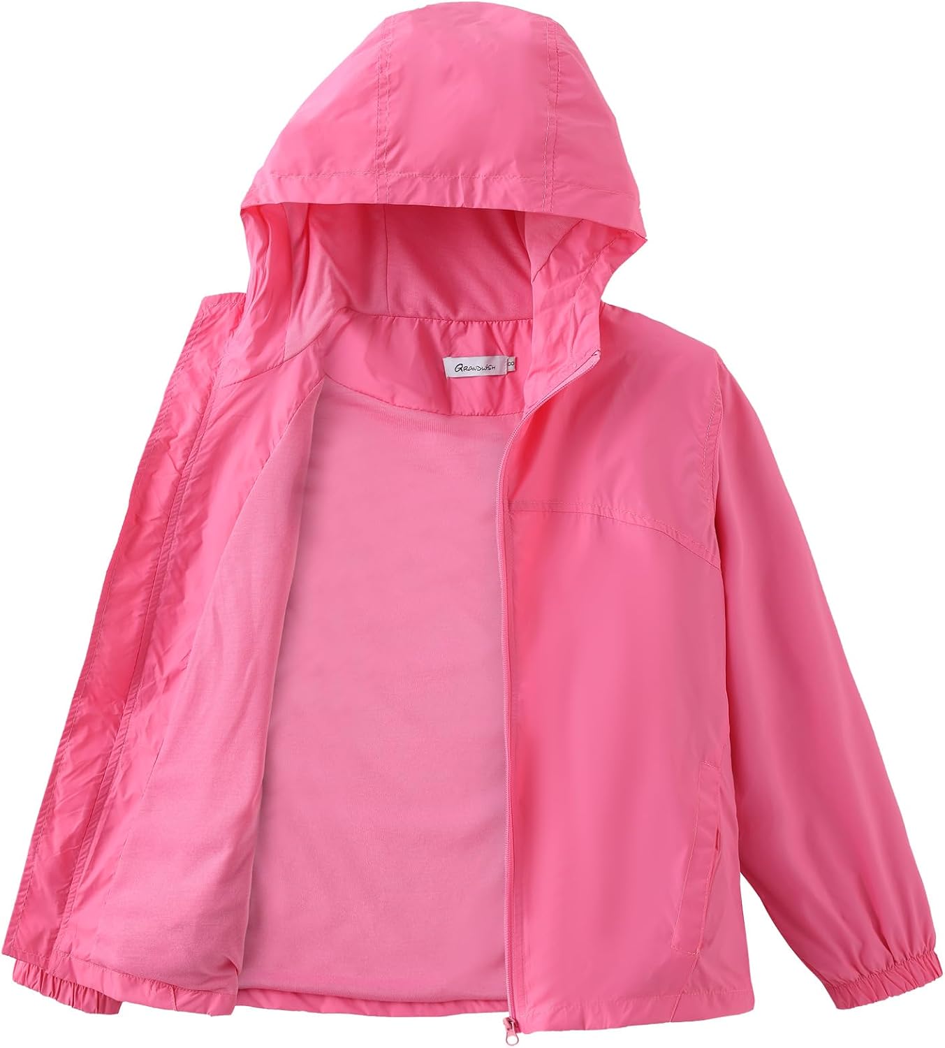 GRANDWISH Boys Girls 6-14 Year Old Waterproof Rain Coats
