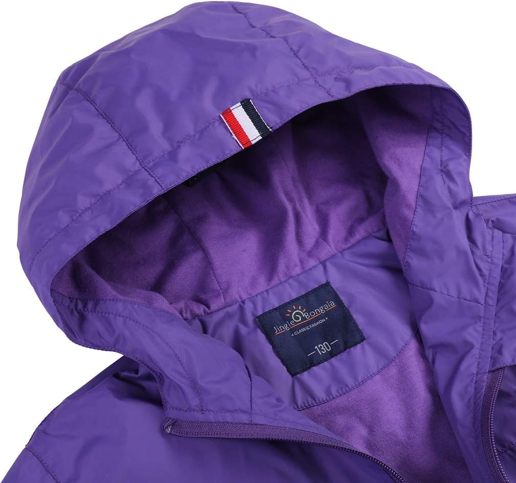 Jingle Bongala Boys Girls Lightweight Breathable Waterproof Rain Jacket