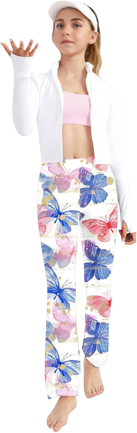 Floral Printed Yoga Pants for Toddler Girls