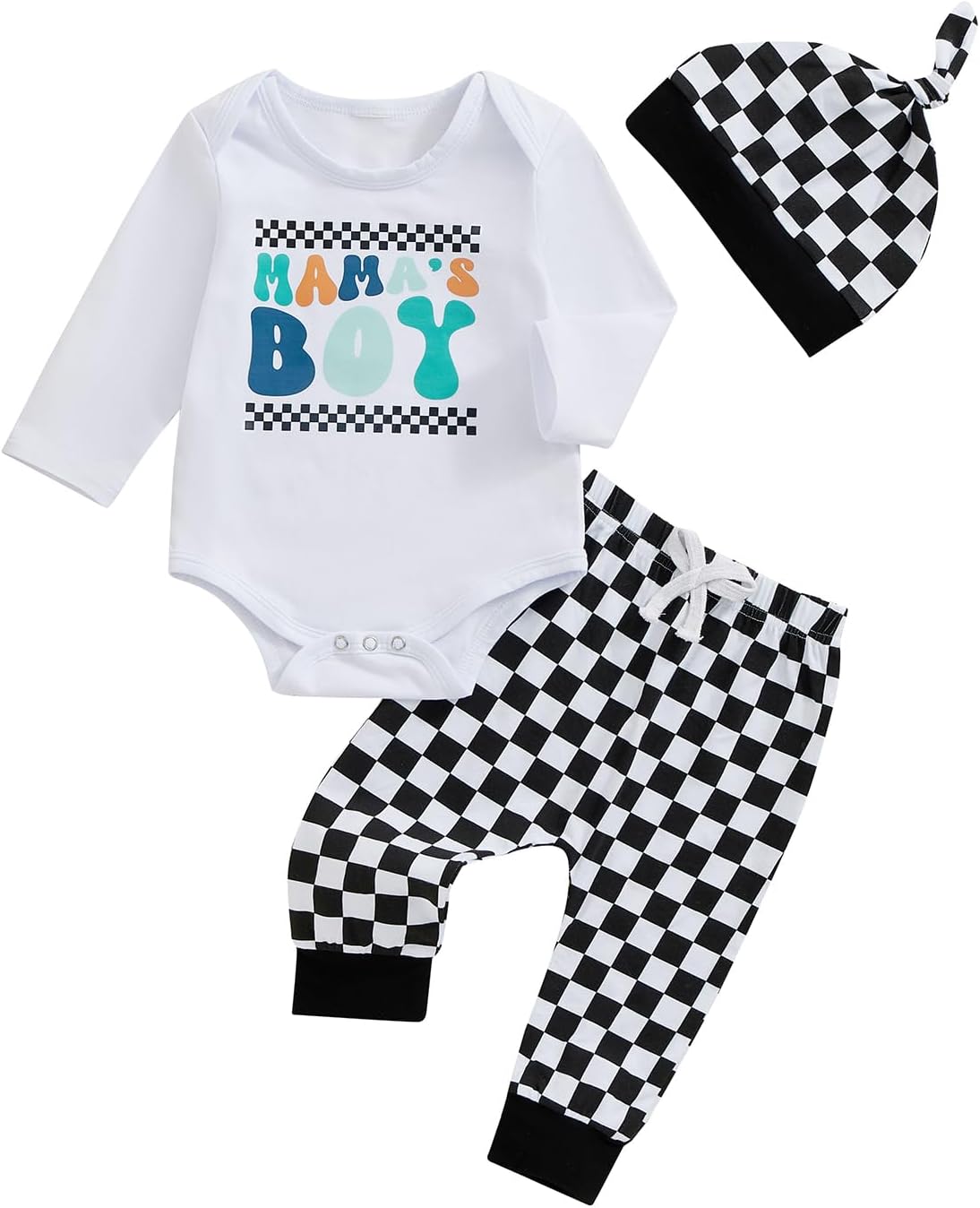 Socutebabe - Newborn Baby Boy Coming Home Outfit Set