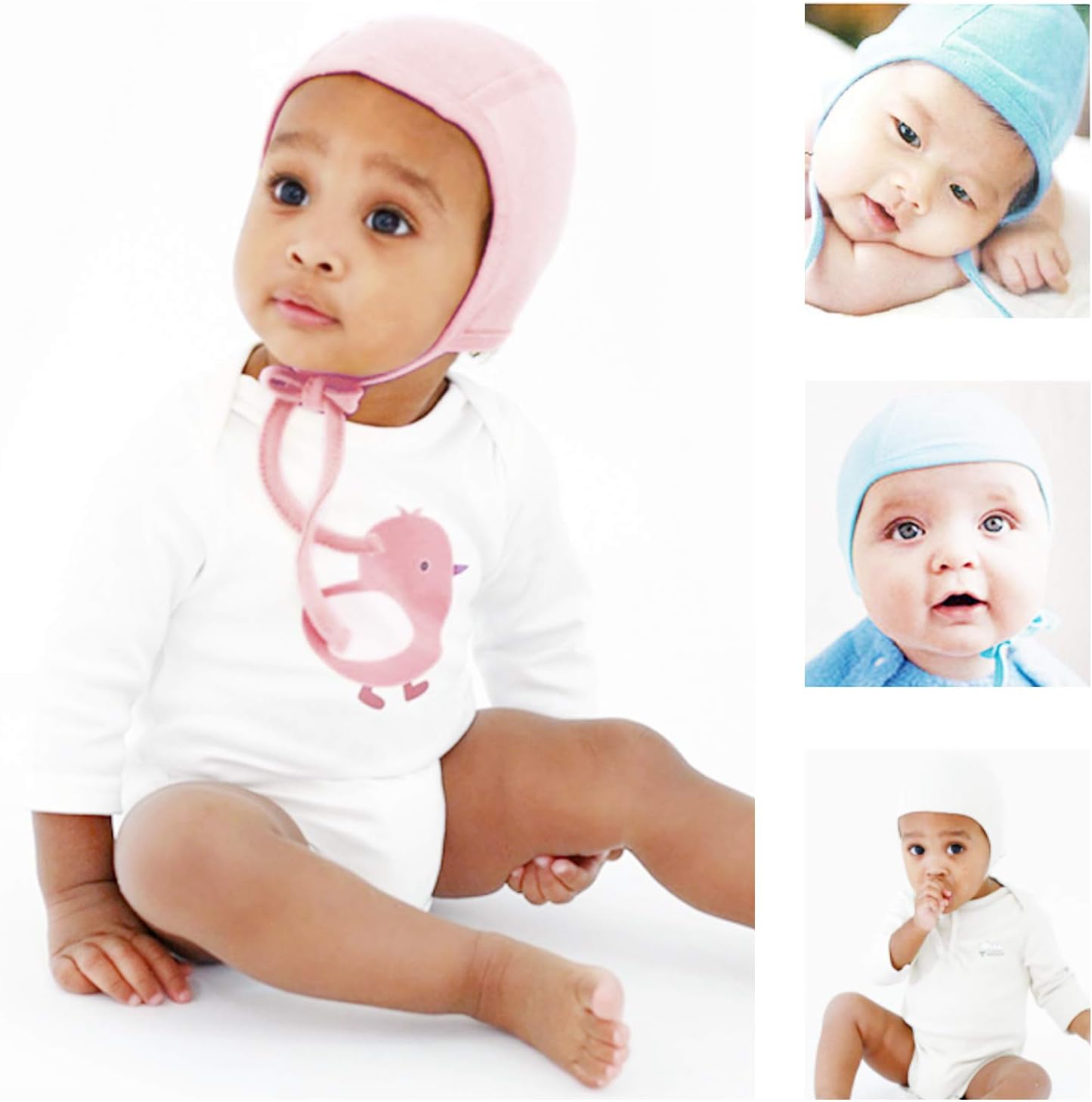 Soft Symbolic Design Kids Cotton Baby Hats for Boys and Girls