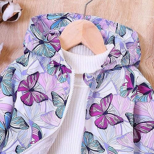 Betadog Girls Styley Butterfly Rain Jacket