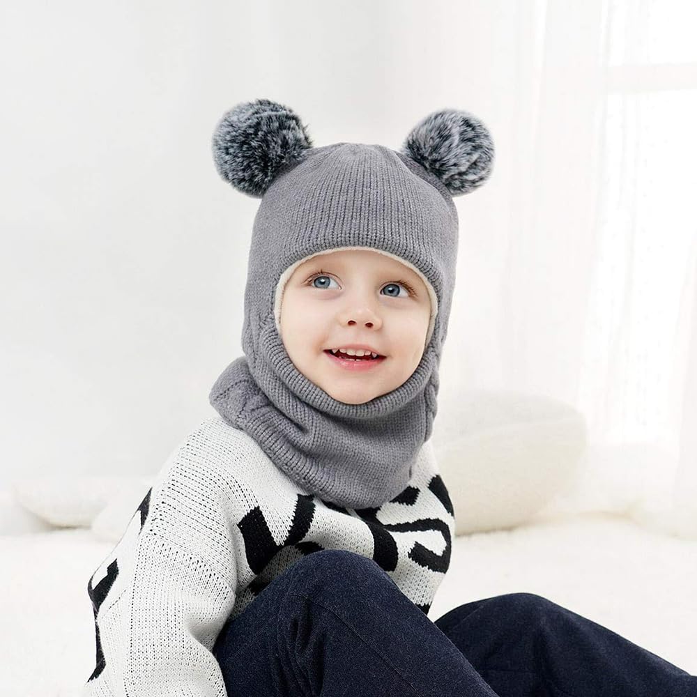 BAOPLAYKIDS polaroid winter hat set childrens polaroid heating hat