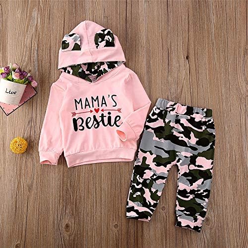 FYBITBO Mamas Bestie 2Pcs Baby Girls Fall Winter Clothes Set