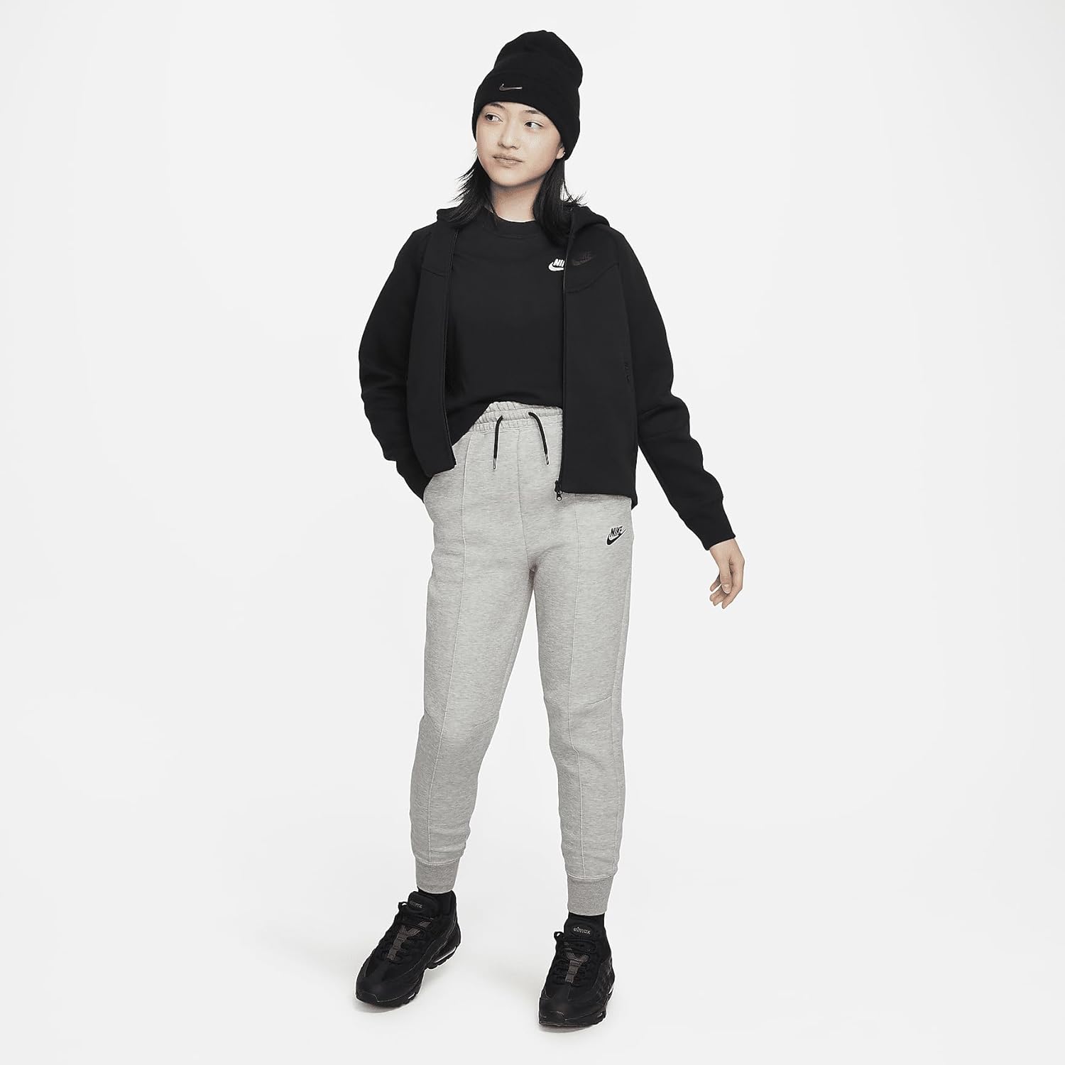 Nike Girls NSW Tech Fleece Full Zip Hoodie Little KidsBig Kids