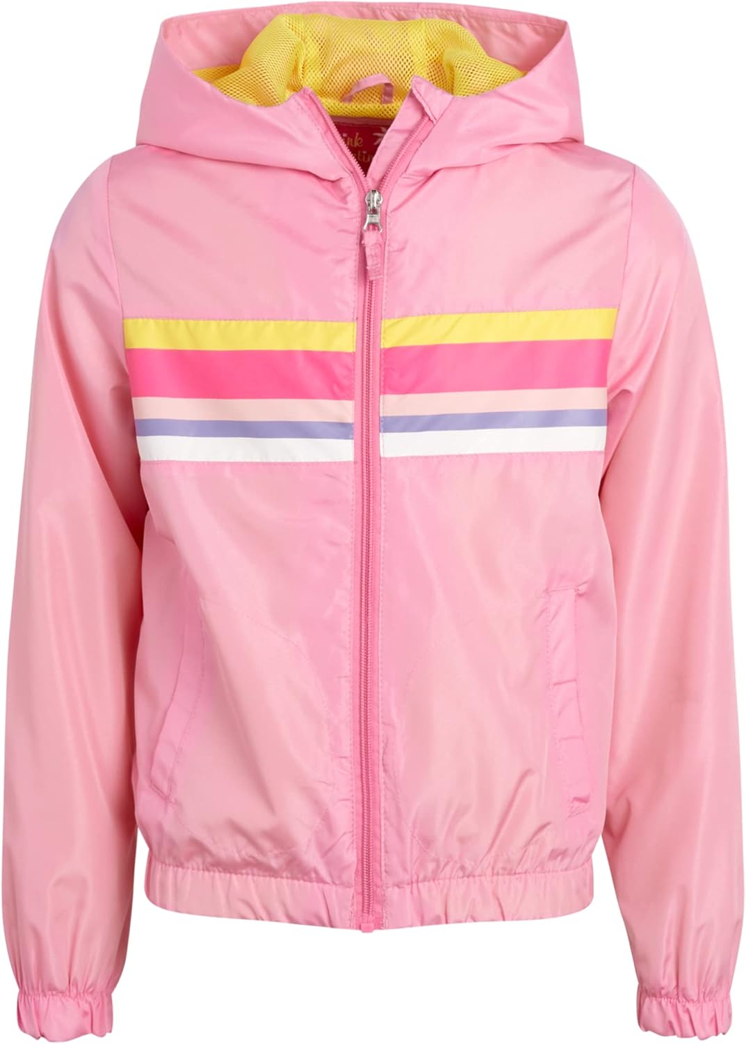 Durable Pink rain jacket for girls Waterproof windproof Lightweight packable Buy Now