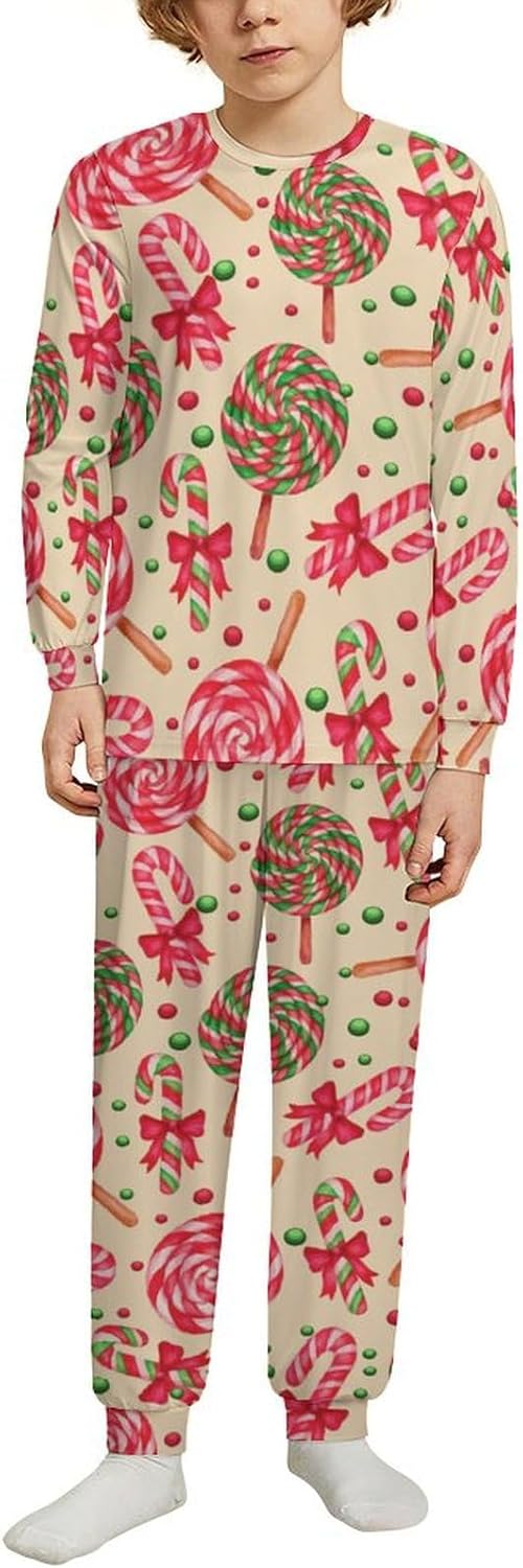 Christmas Stocking Tree Thermal Underwear Set for Kids