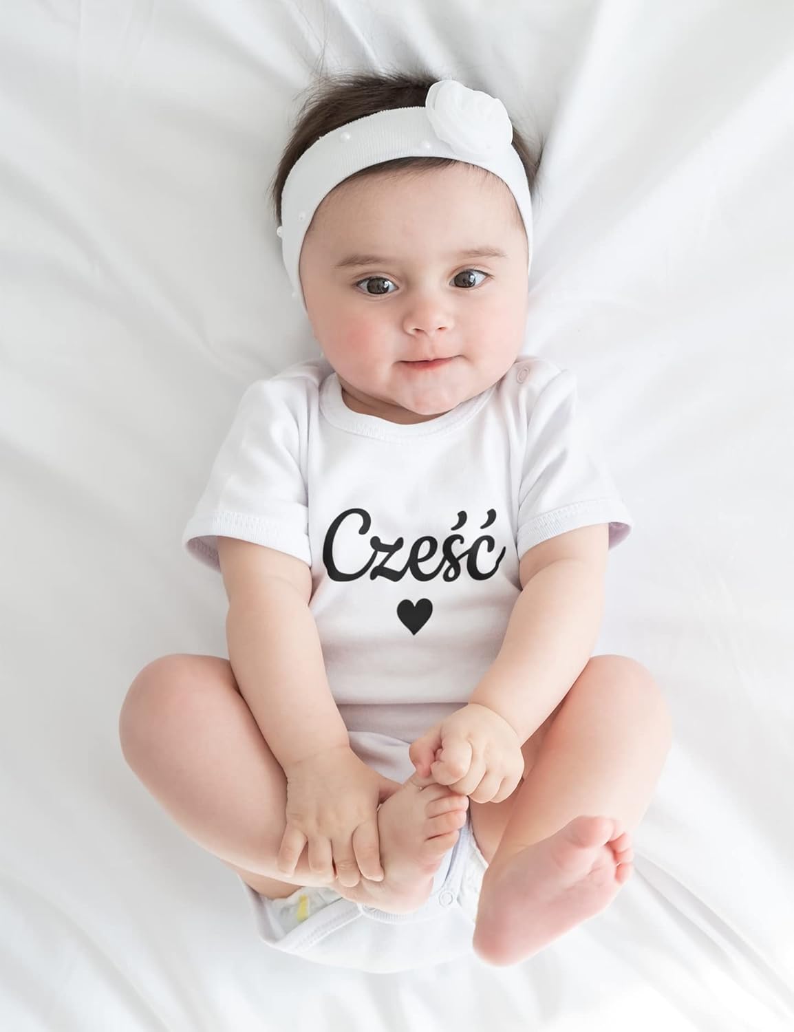Polish Baby Graduation Bodysuits Hello Gift Set