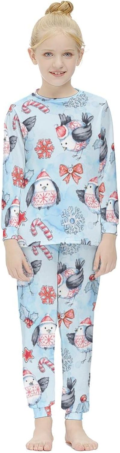 MEIKKO Thermal Underwear Set for Girls Pink Soft