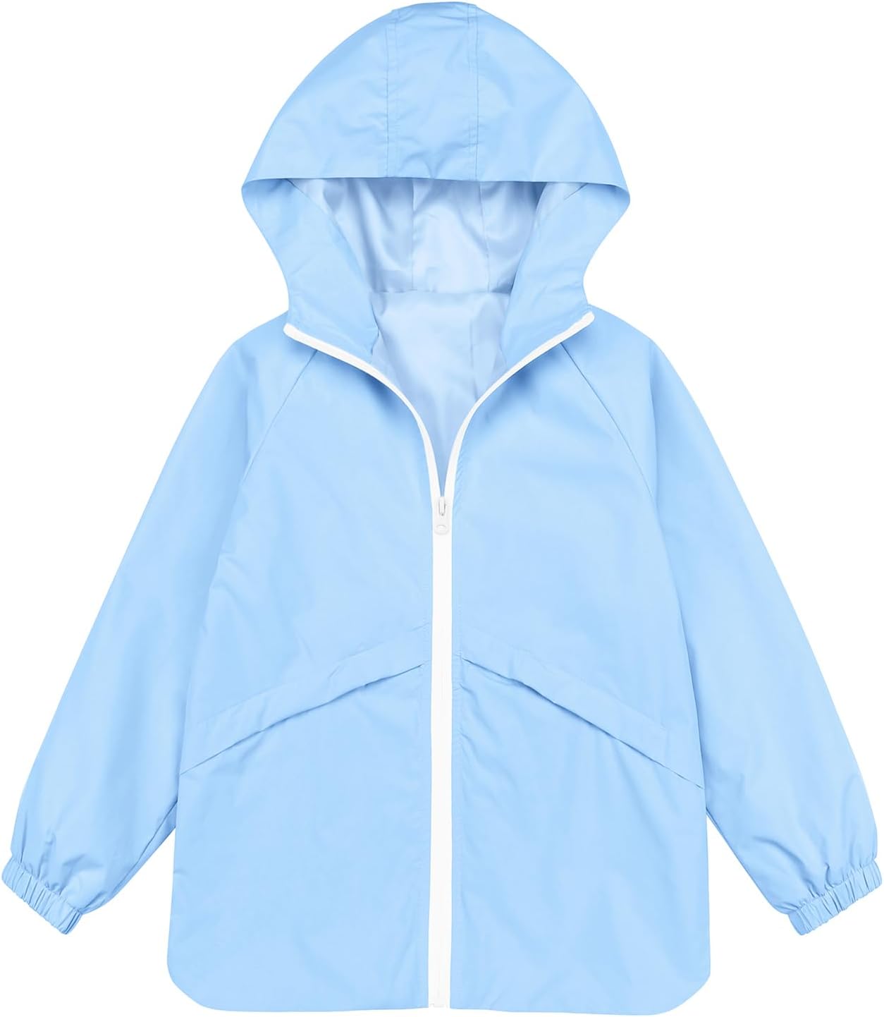MODAFANS Boys Girls Waterproof Hooded Rain Jacket