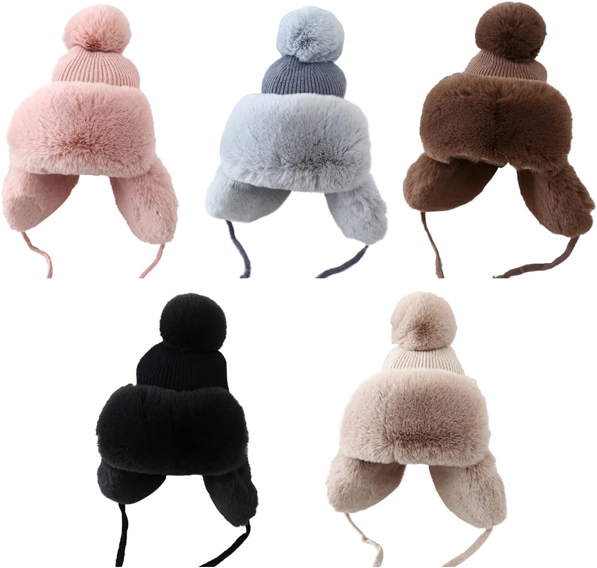 Unisex Baby Winter Warm Beanie Hat with Earflaps for Kids