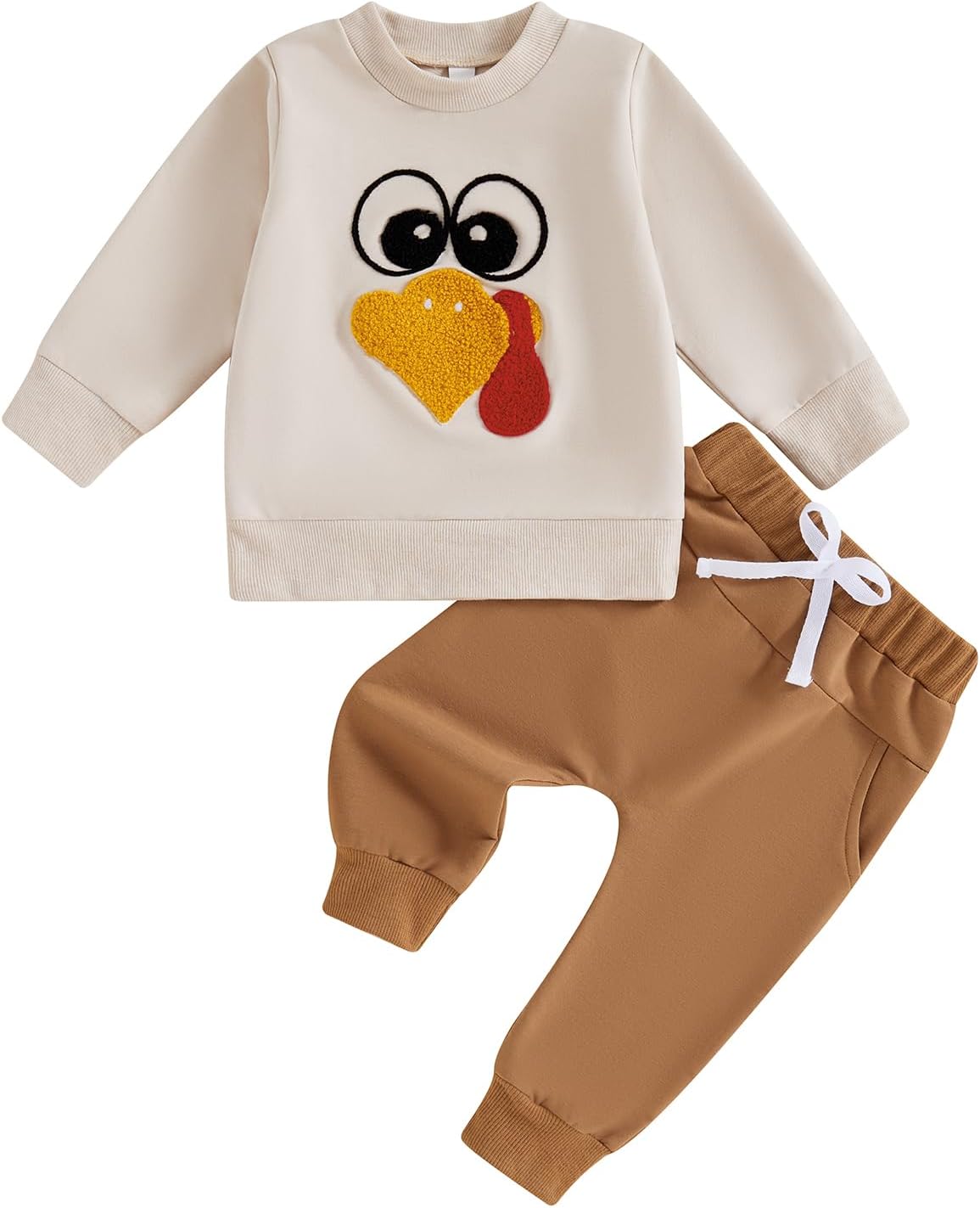 Motlapol Thanksgiving Baby Boy Outfit Set Print - Toddler Sweatsuit
