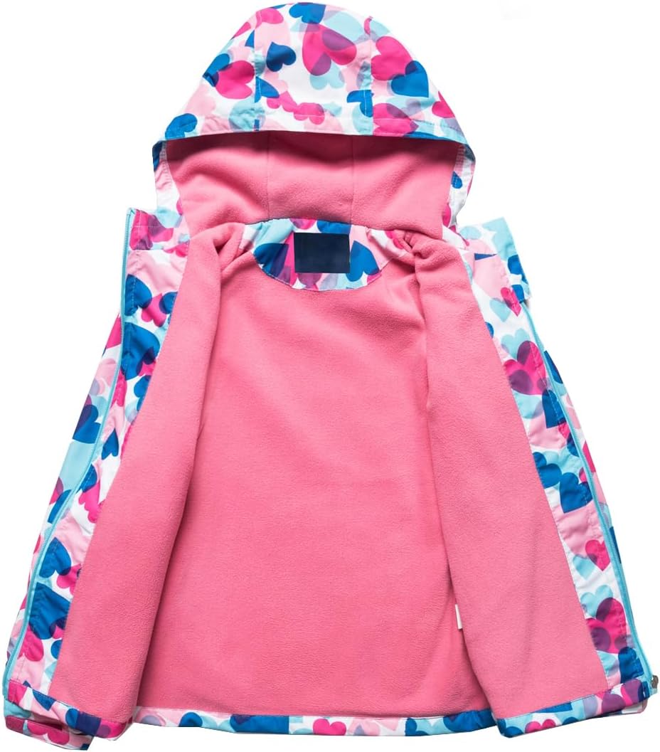 Perfect for Kids Waterproof Rain Jacket with Fleece Lining in US