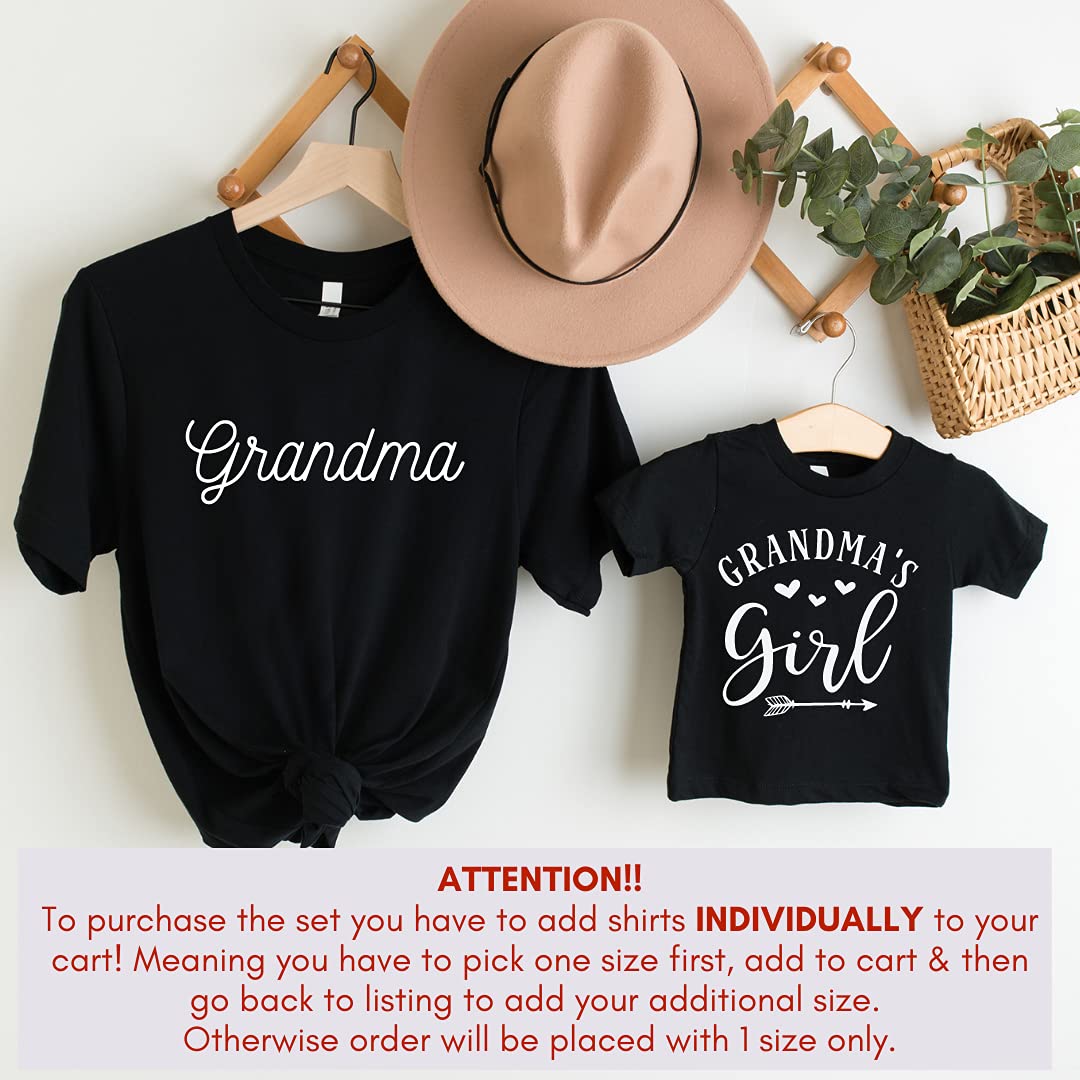 Grandmas Girl - Granddaughter Grandma Matching Shirts