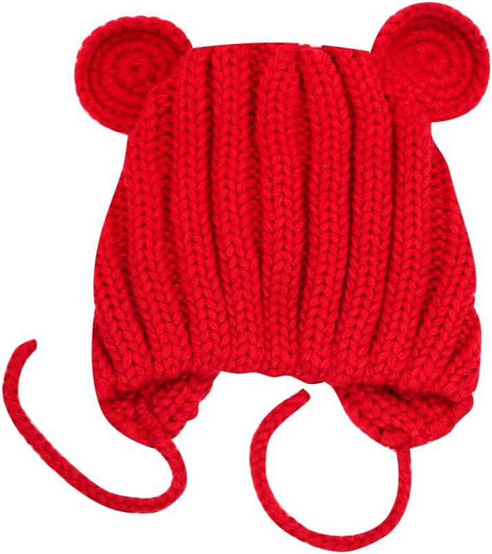 IMLECK Baby Pure Color Hand-Knit Knit Hat