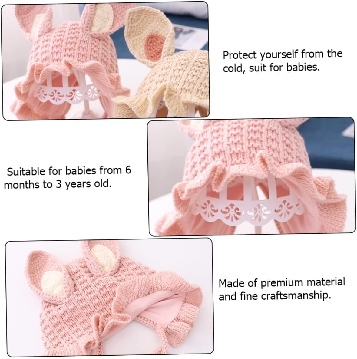 CLISPEED Handmade Yarn Cap for Boys and Girls