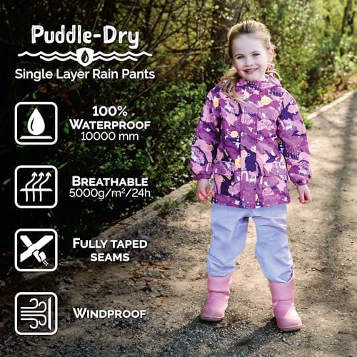JAN JUL Waterproof Rain Pants for Girls