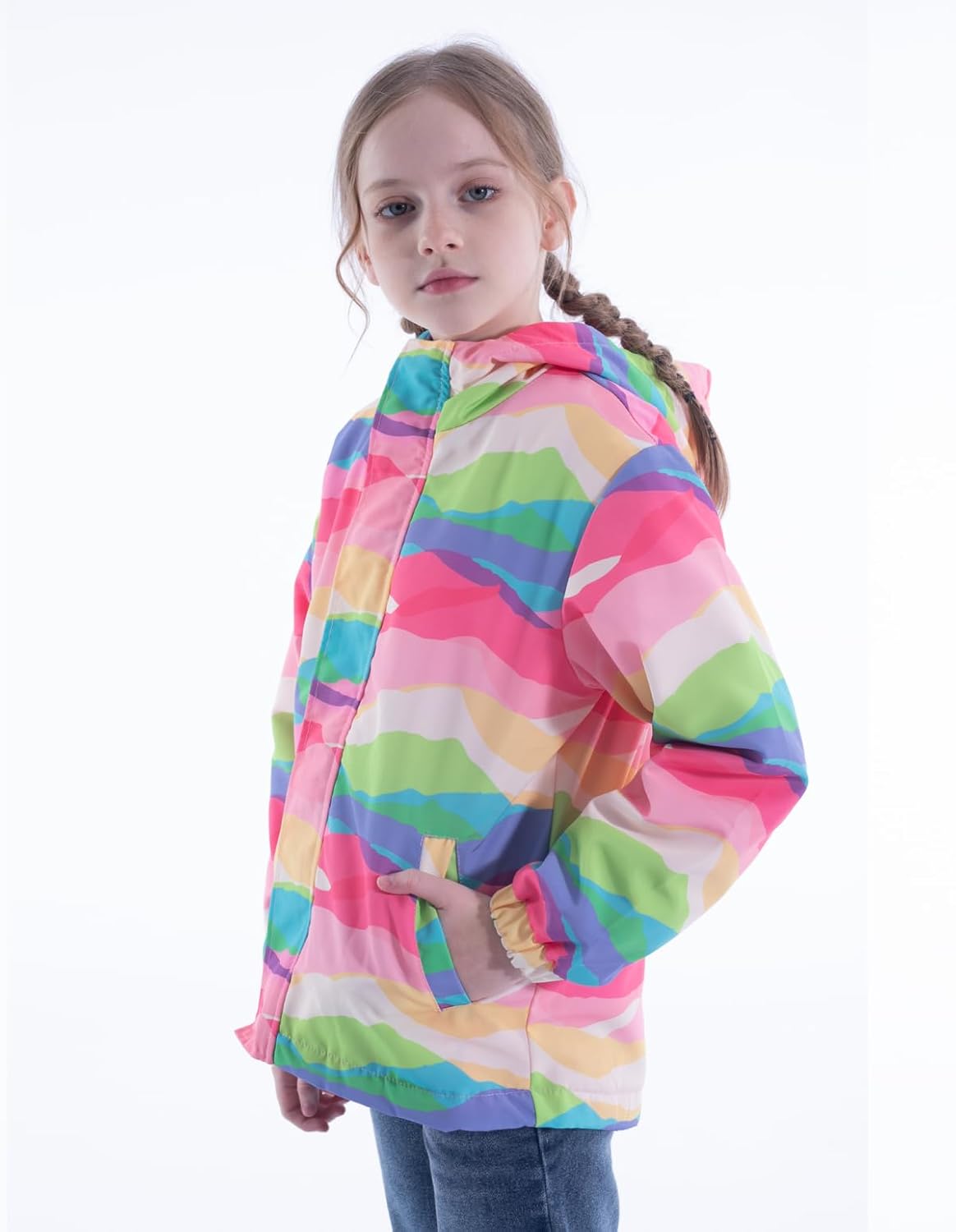 Comfortable and Water-Resistant Rain Jacket for Kids - Girls