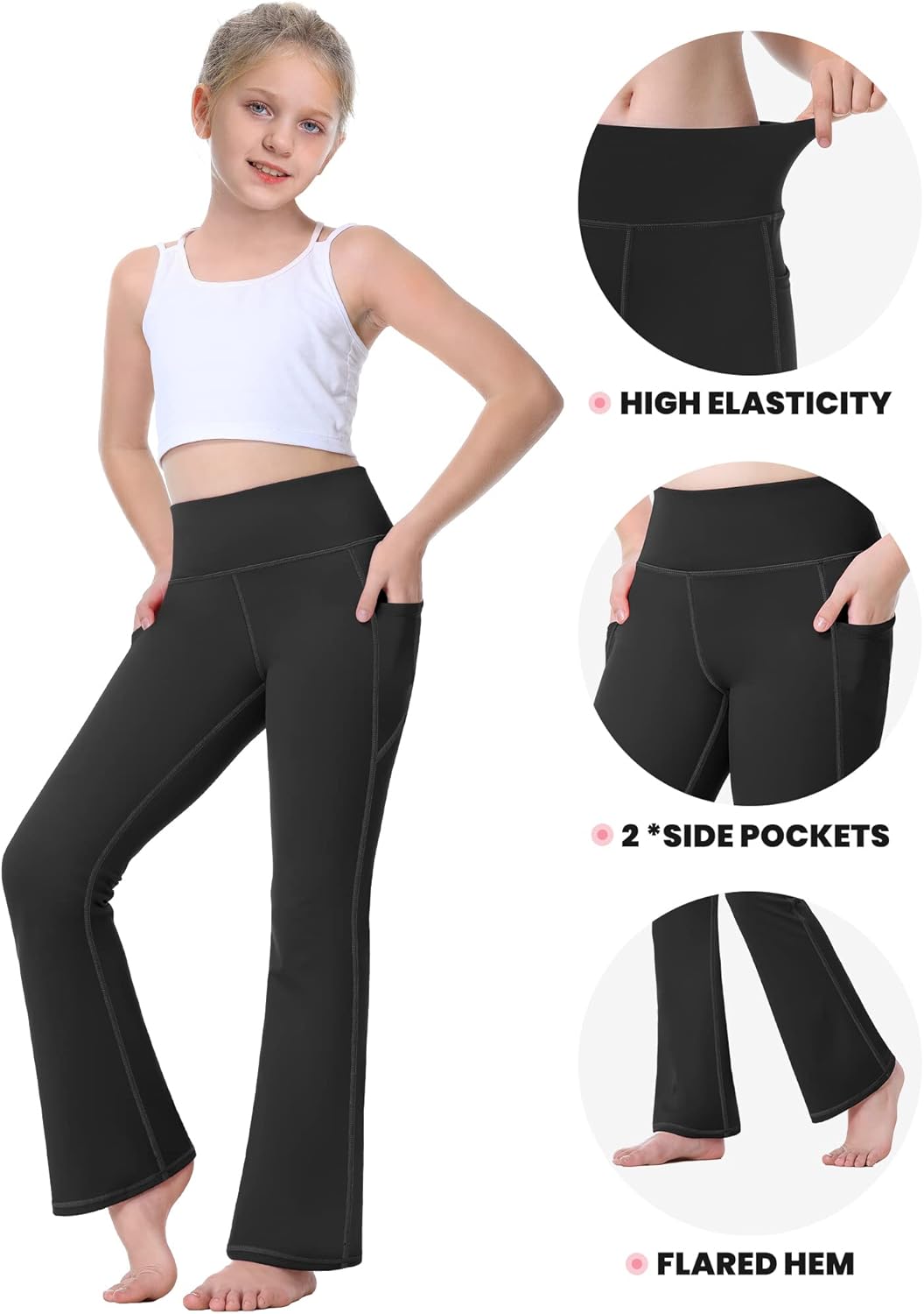 IUGA Girls Flare Leggings