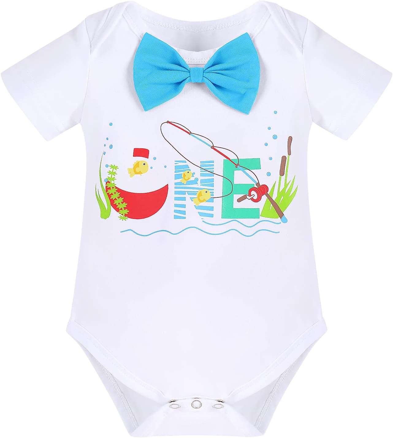 Perfect 1st Birthday Outfit for Boys Fishing Tuxedo with Hat