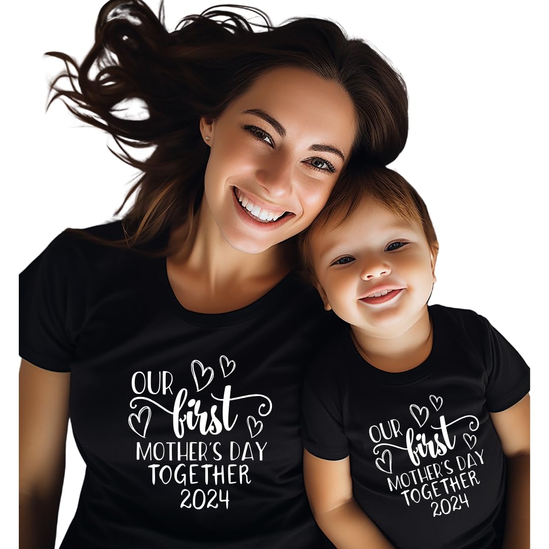 Celebrate Mothers Day Matching Bodysuits for Mom Baby