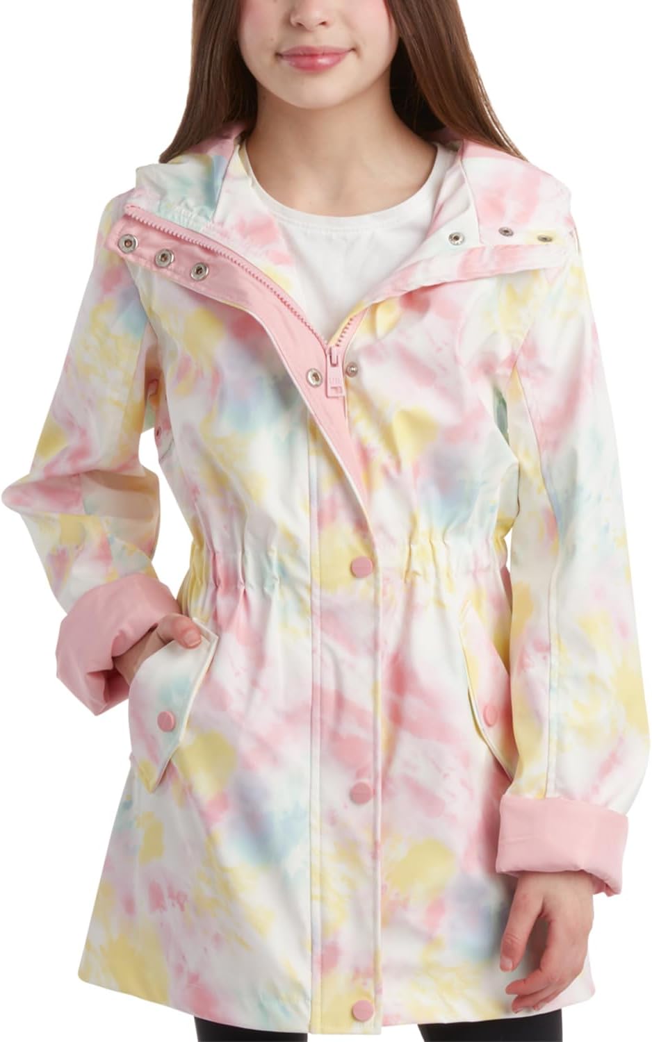 Urban Republic Girls Lightweight Water-Resistant Rain Jacket Stylish and Functional