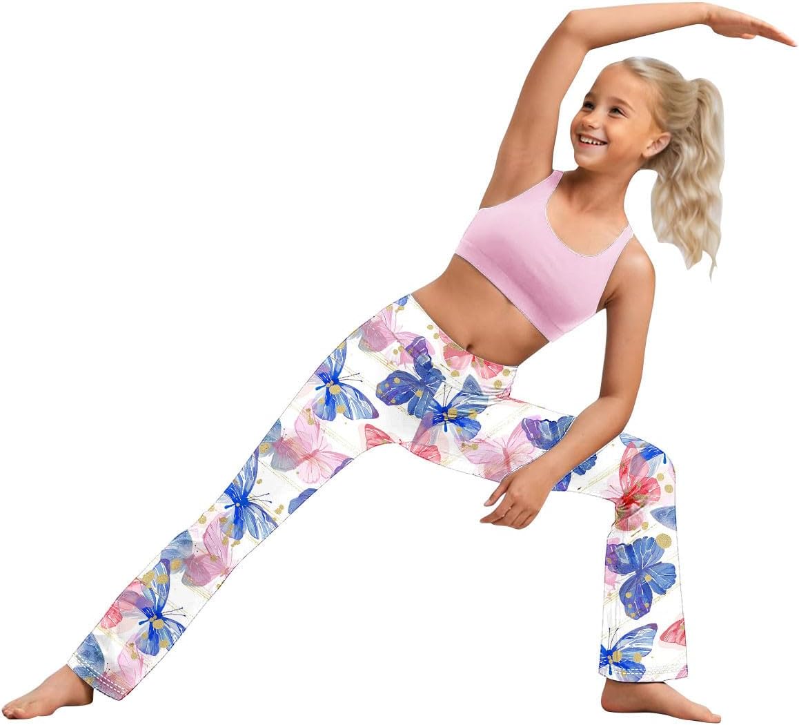 Floral Printed Yoga Pants for Toddler Girls