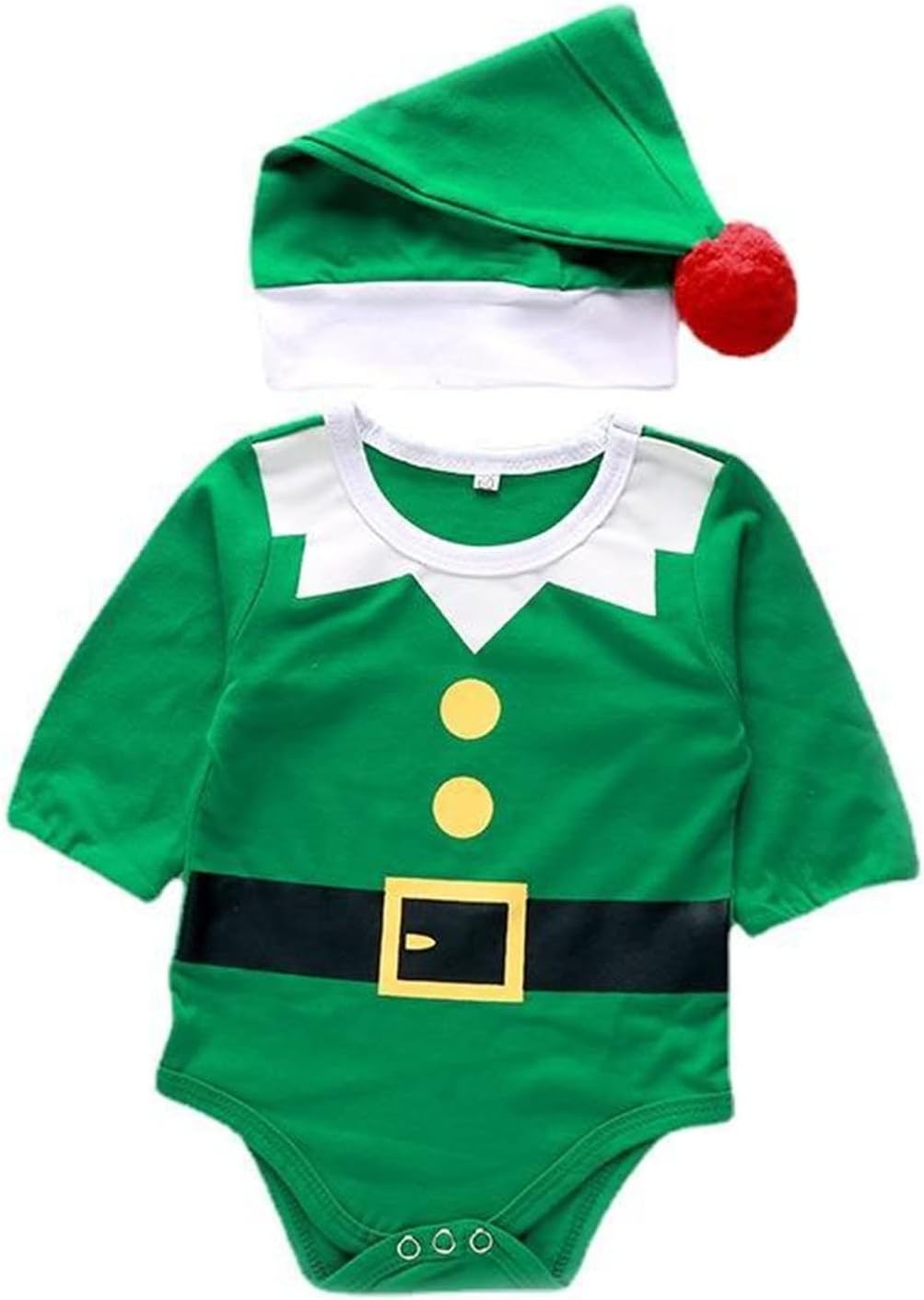 Cozy Christmas Sets for Babies Boys Printed Romper Bodysuit